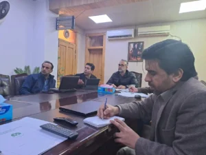 CM Balochistan Mr. Sarfaraz Bugti is Chairing a meeting of Irrigation sector MEDIA