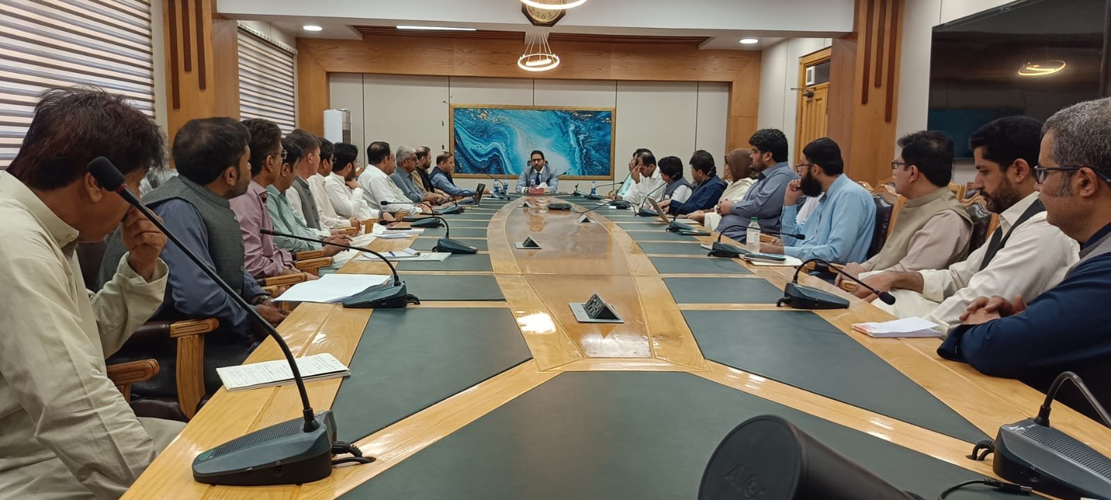 Additional Chief Secretary Development Mr. Zahid Saleem chairing a meeting with officers of the Planning and Development Department 1 picture gallery